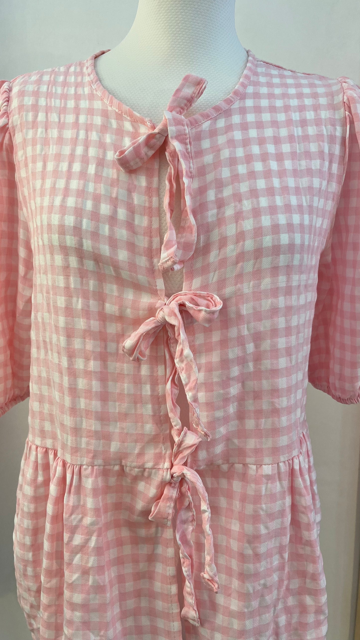 Top di cotone gingham