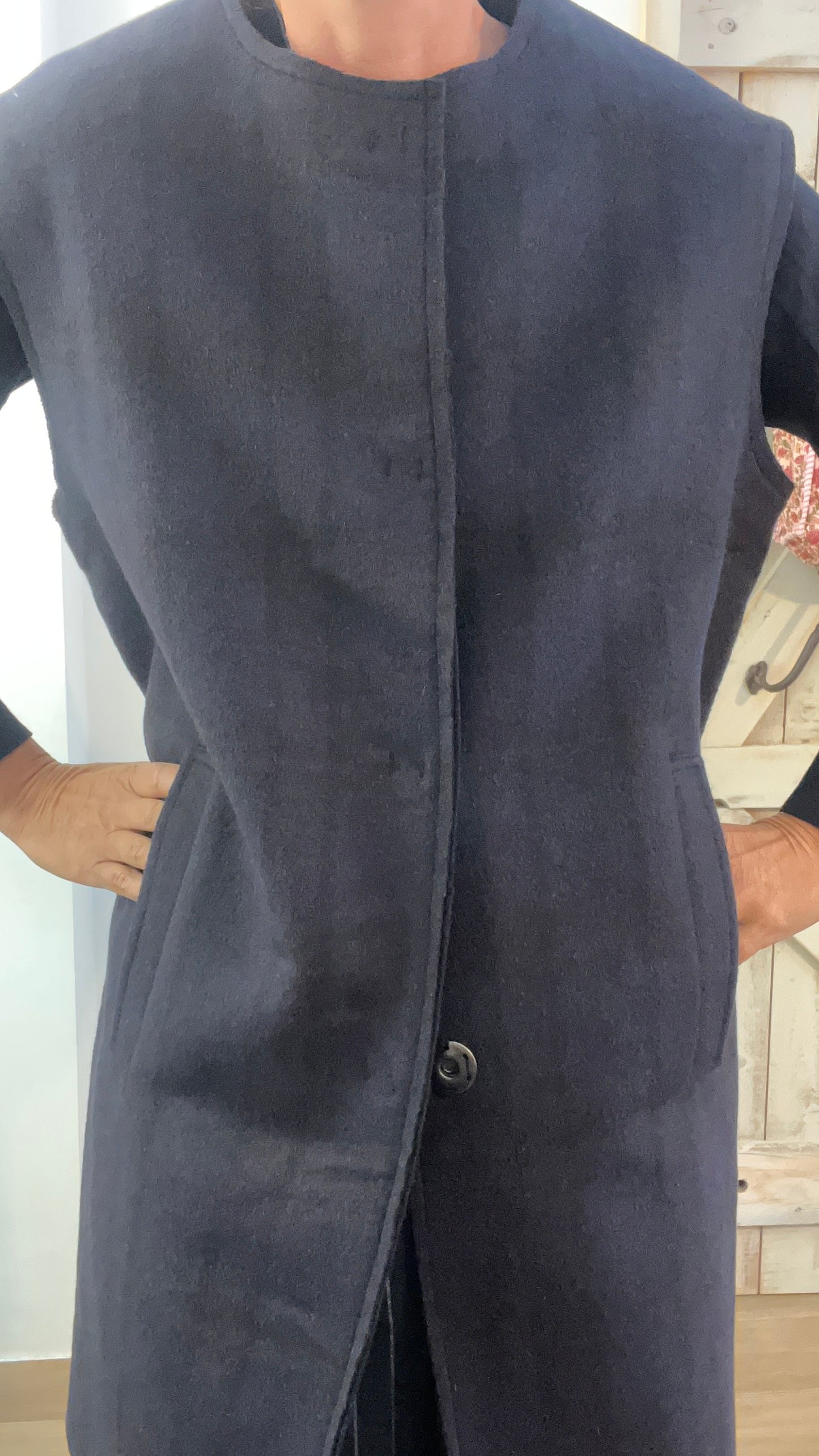 Cashmere double vest