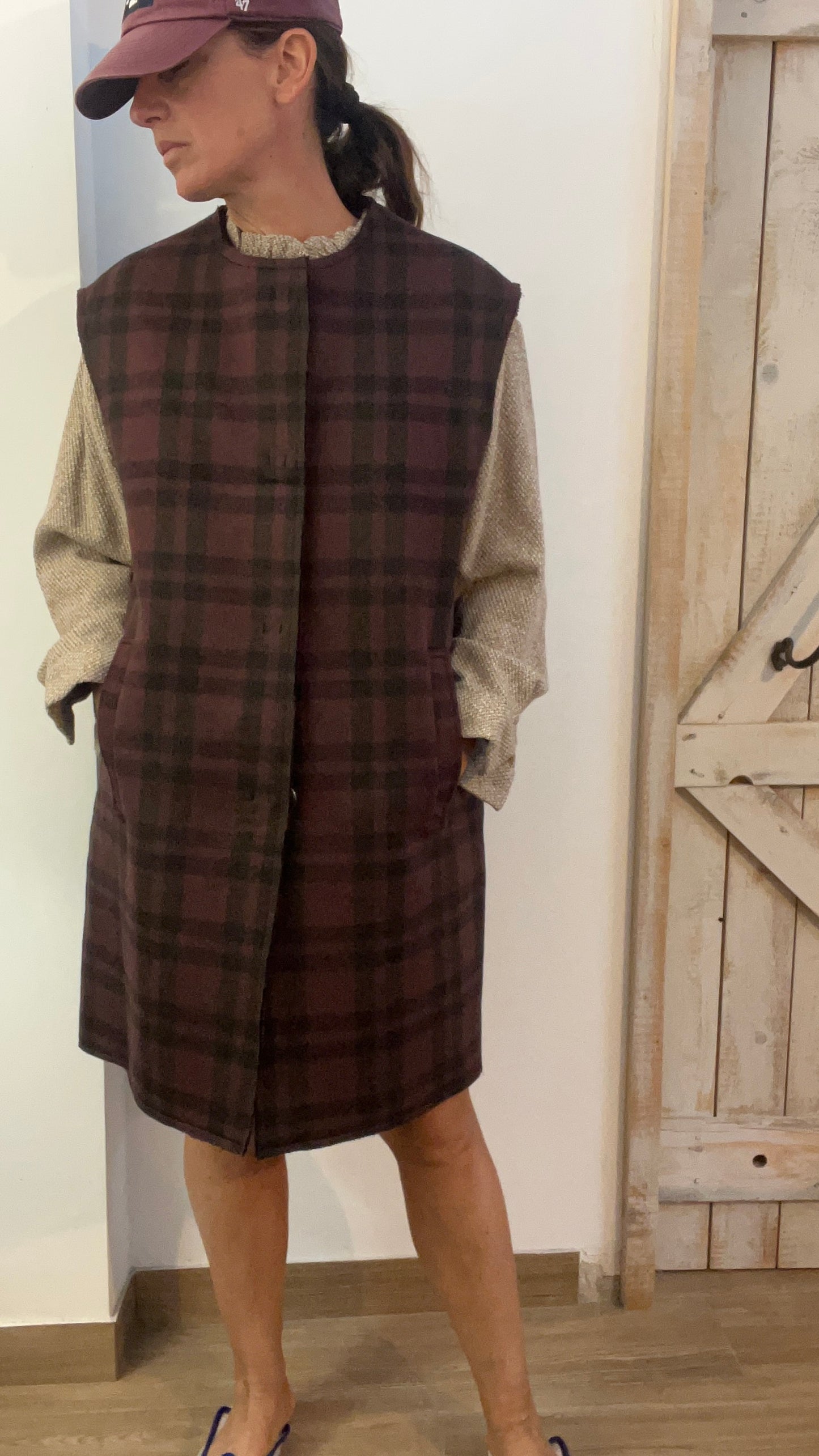 Cashmere double vest