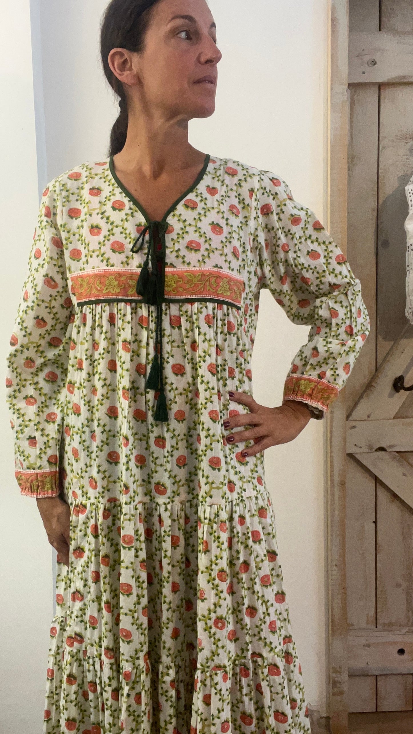 Hand-printed Dea dress