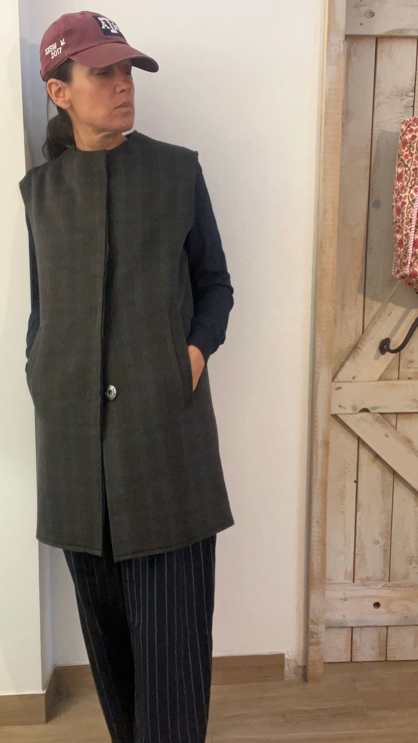 Cashmere double vest