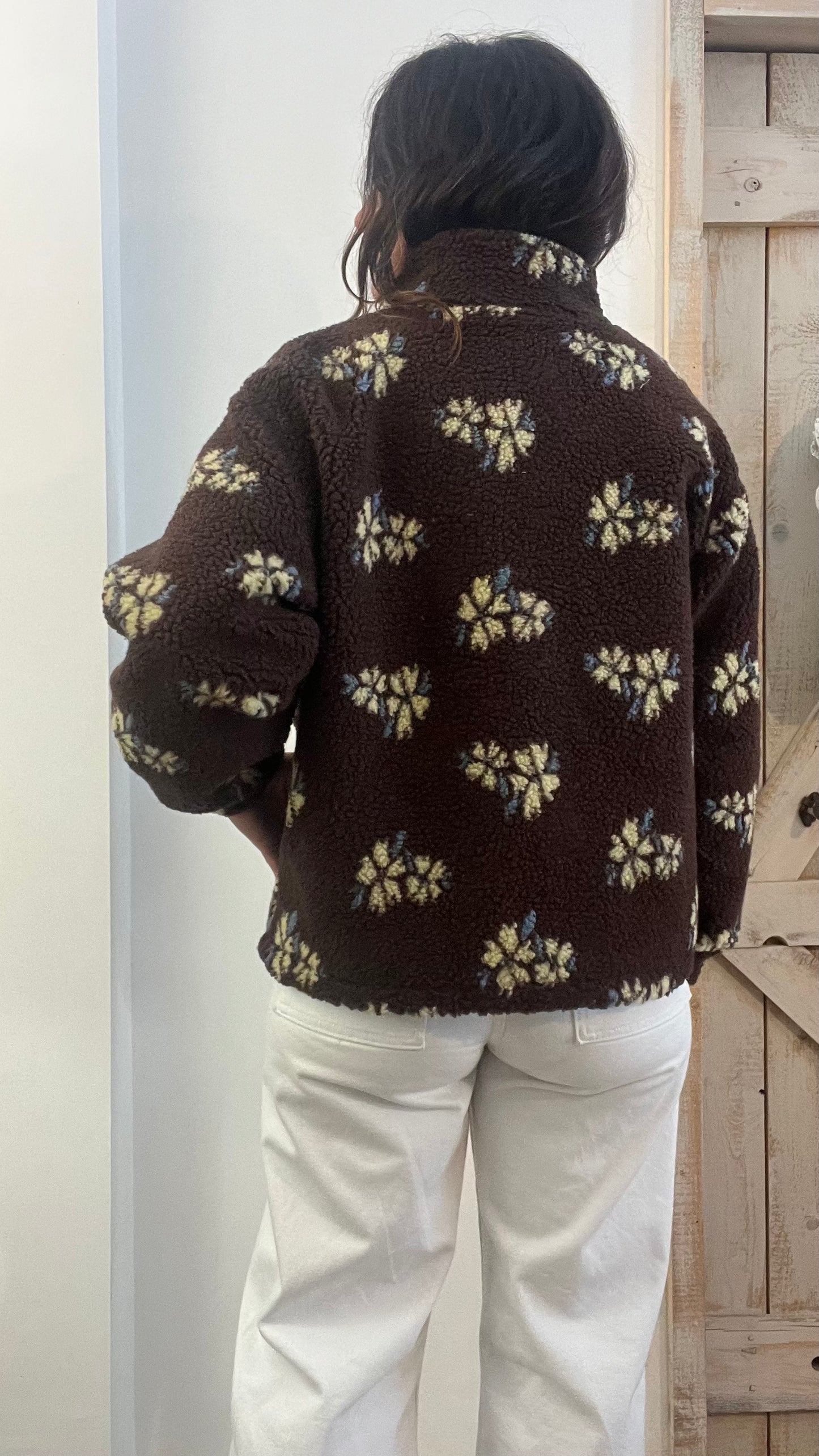 Teddy stampato con maxi fiori
