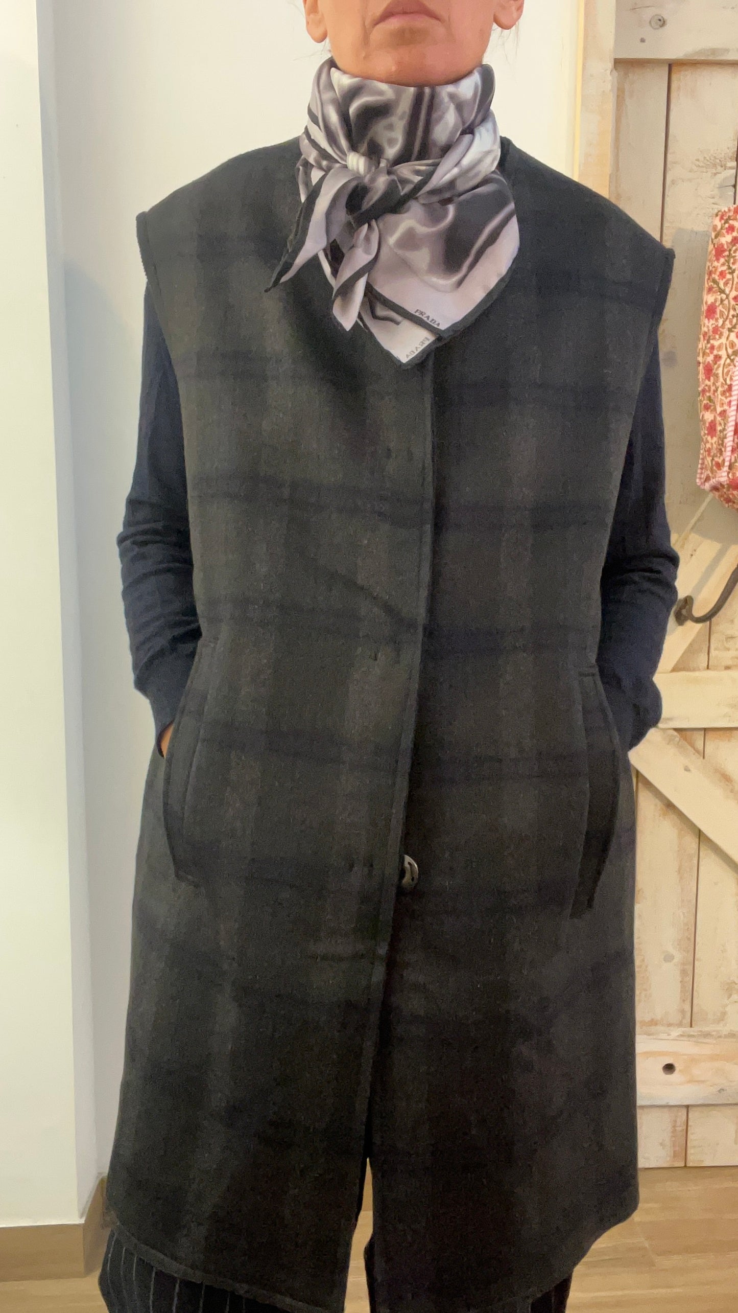 Cashmere double vest