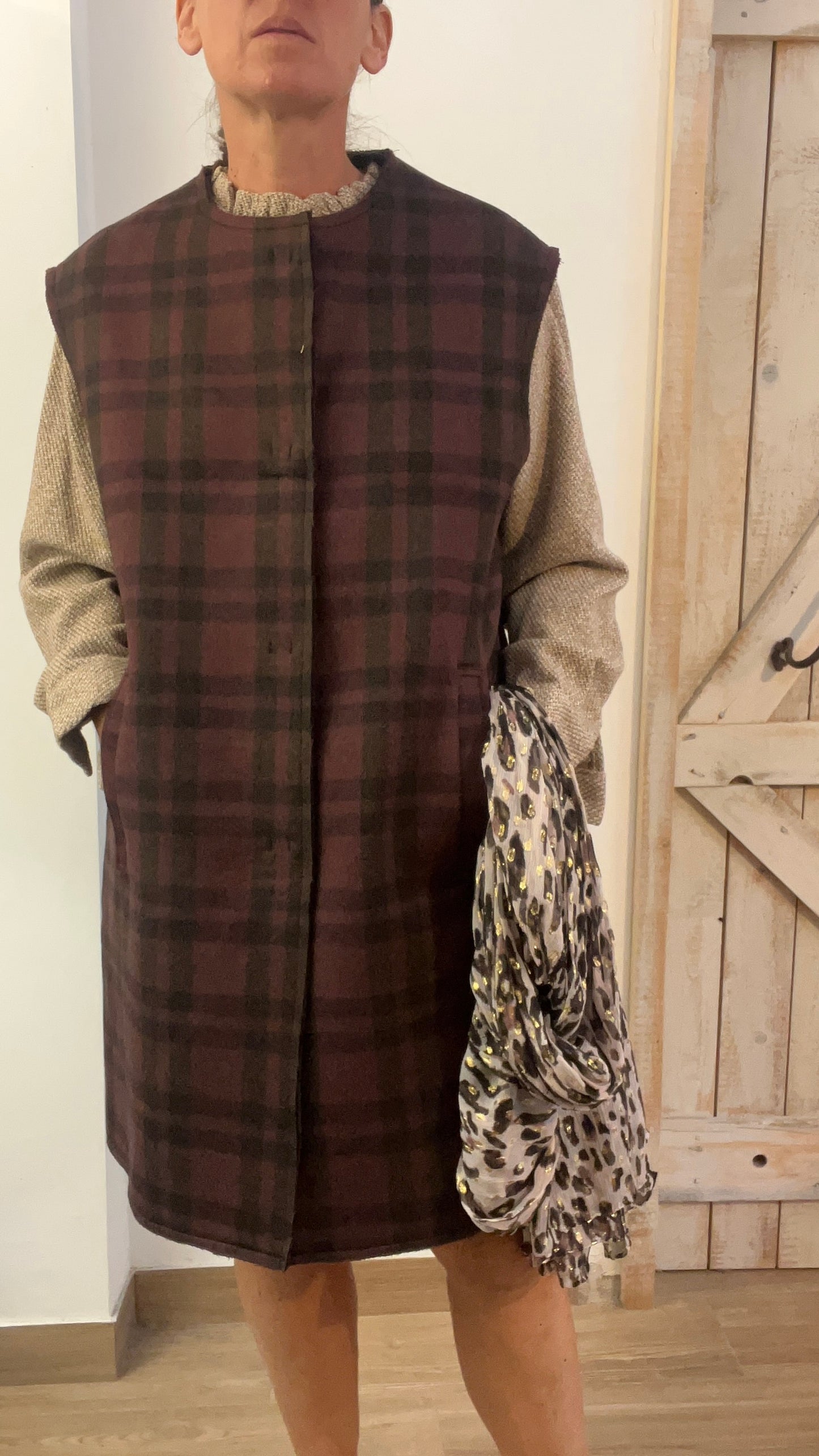 Cashmere double vest