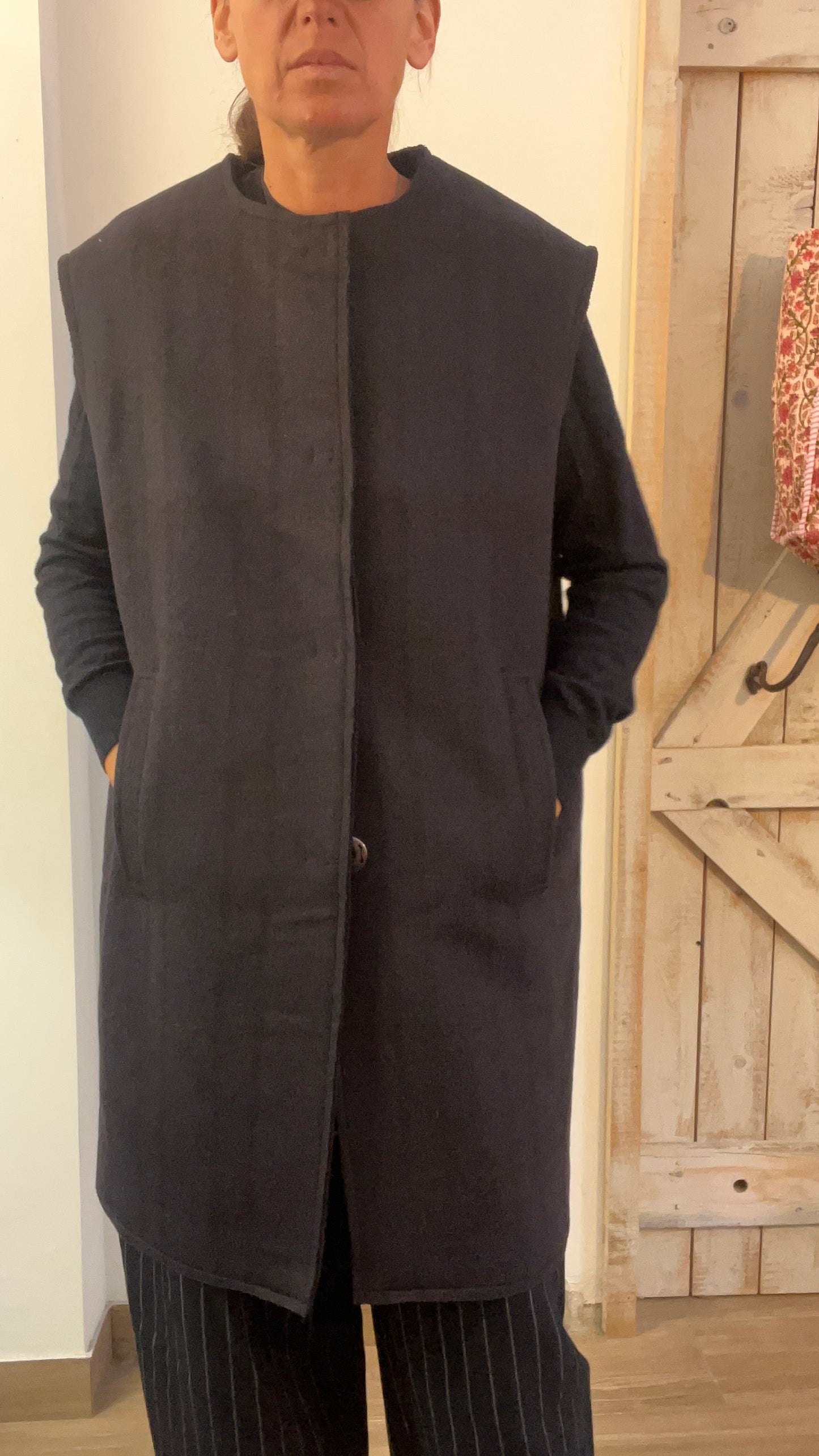 Cashmere double vest