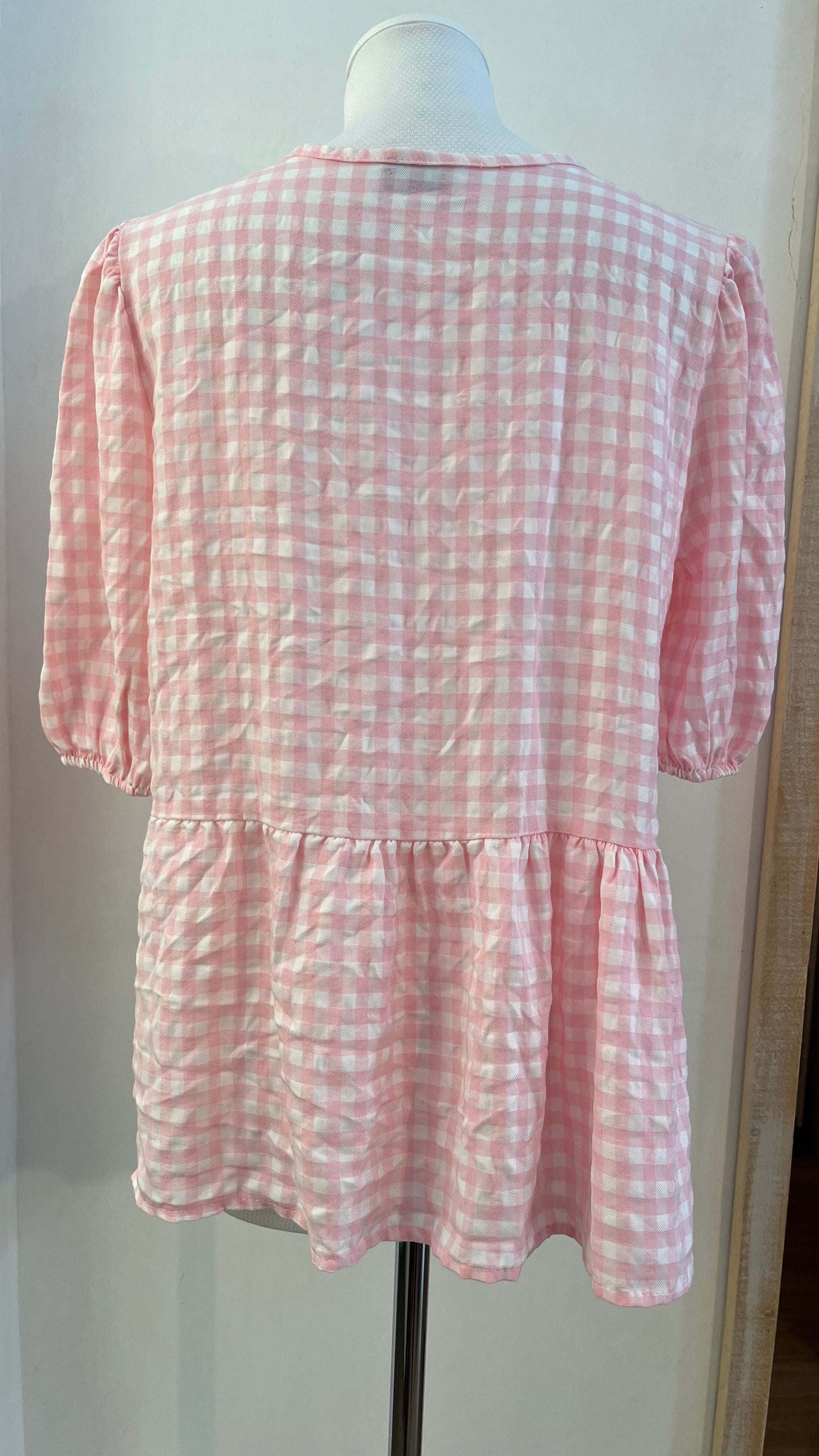 Top di cotone gingham