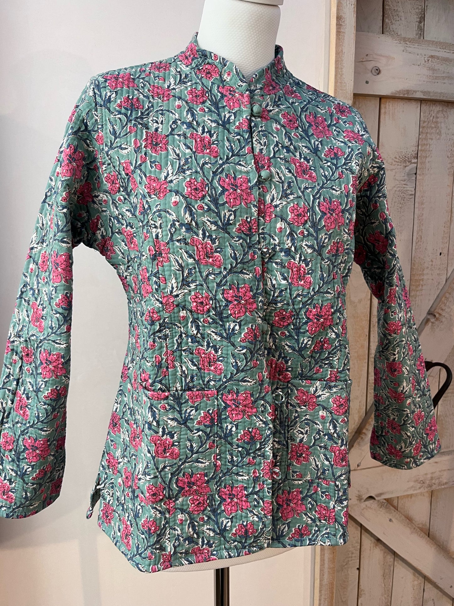 Padded cotton jacket with pockets