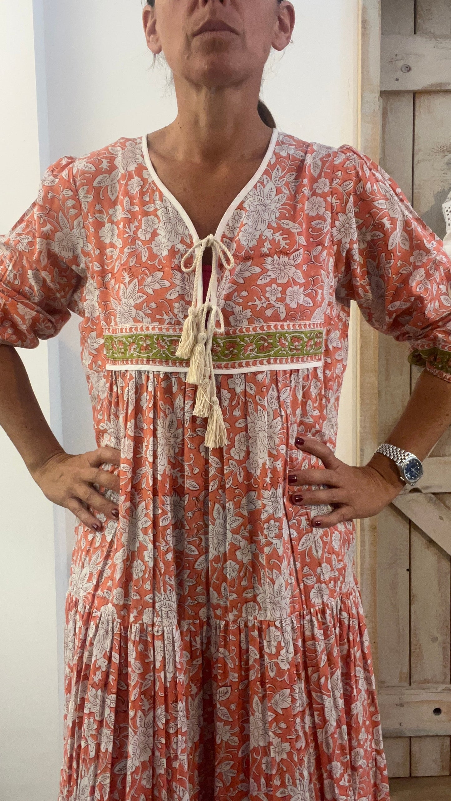 Hand-printed Dea dress