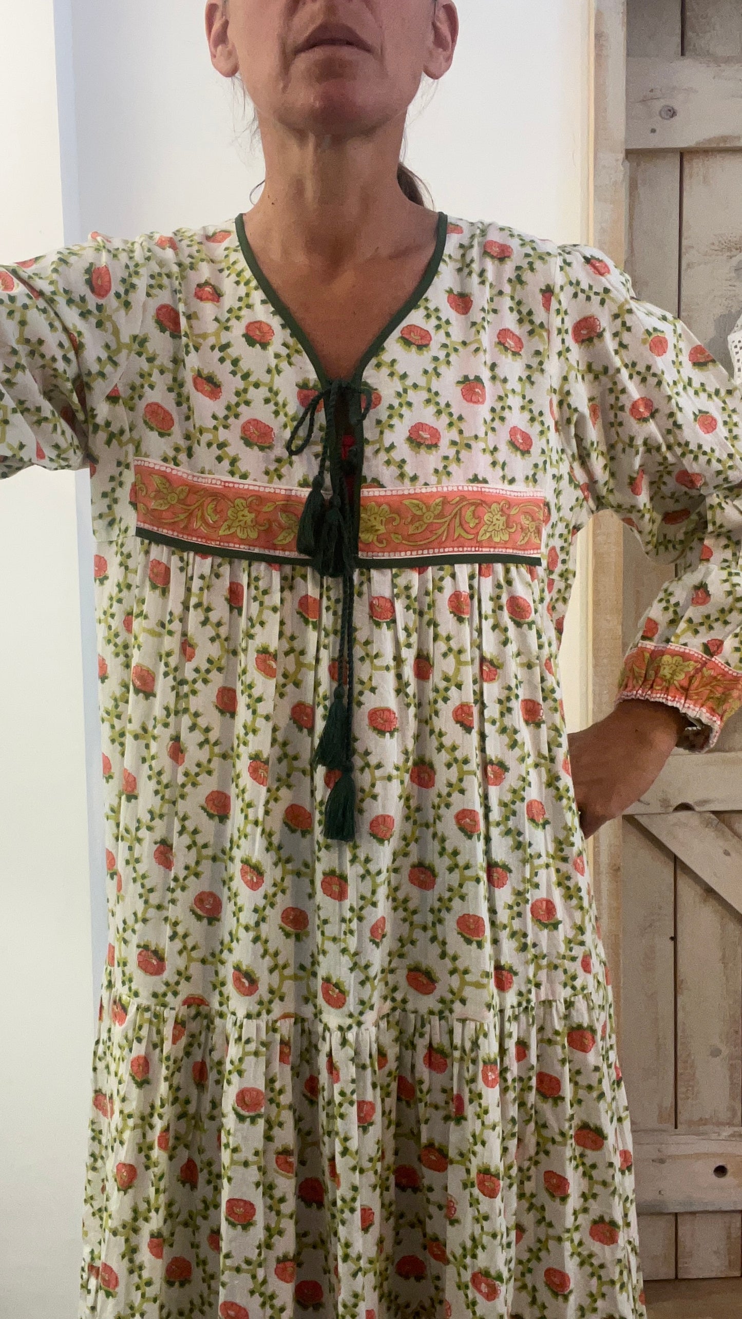 Hand-printed Dea dress