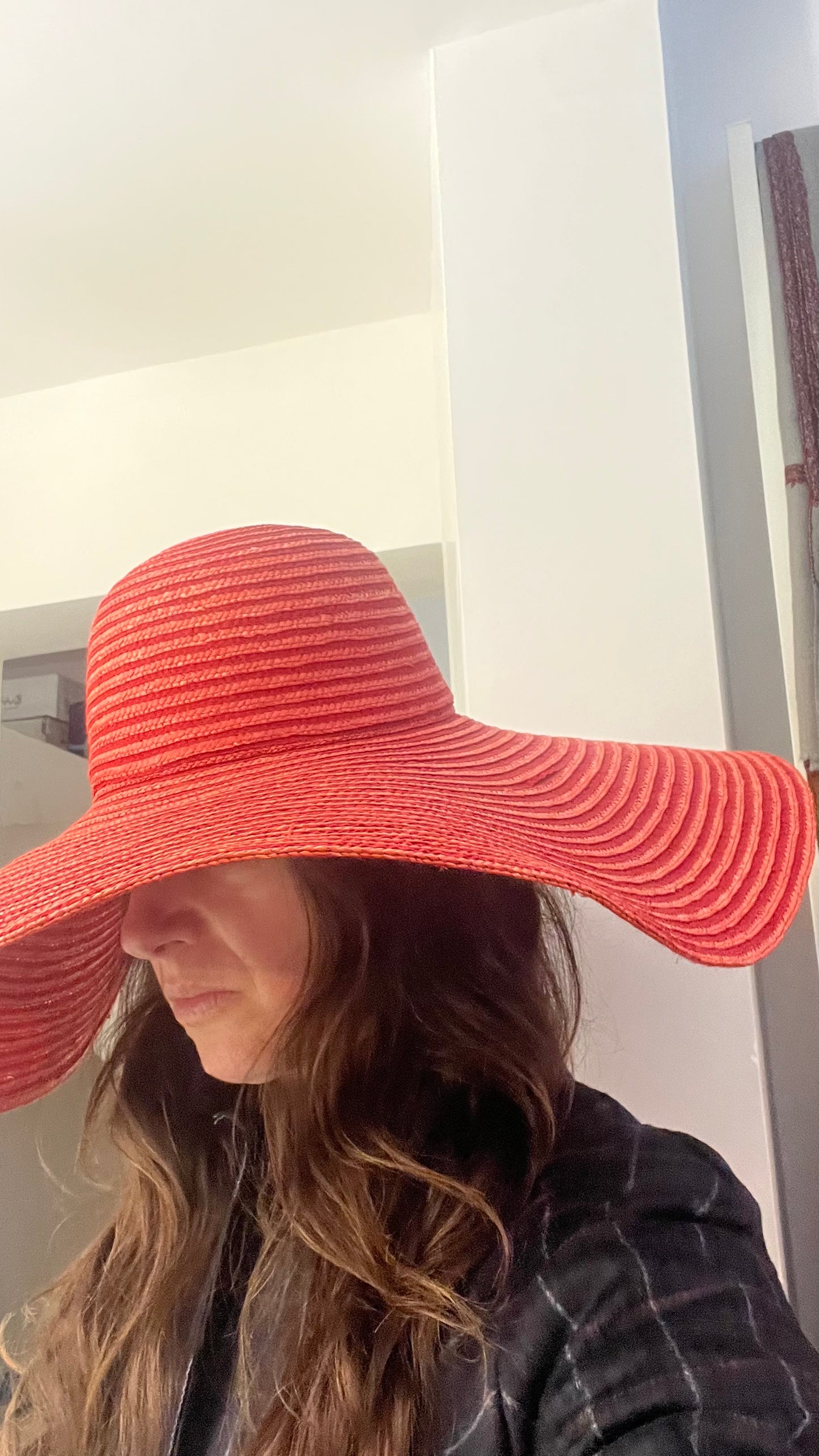 Maxi cappello di paglia