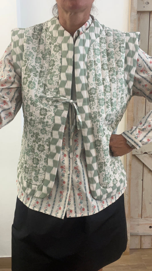 Gilet stampato padded
