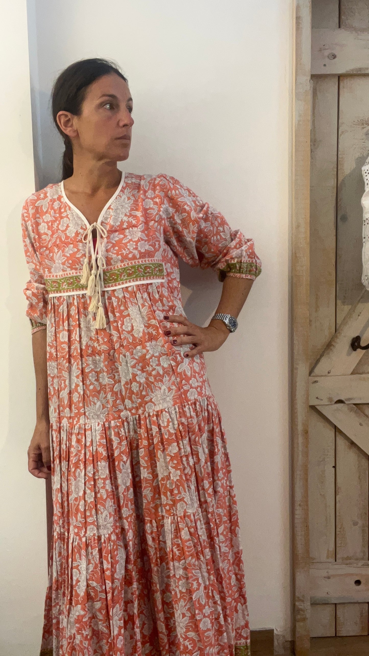 Hand-printed Dea dress
