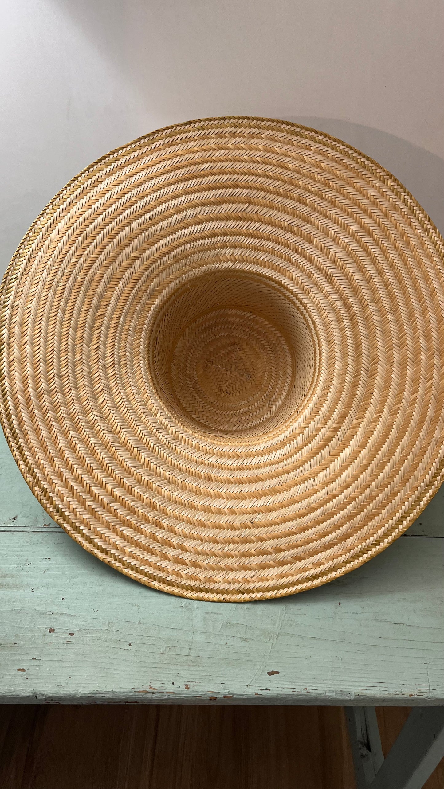 Maxi cappello di paglia con Pom-pon