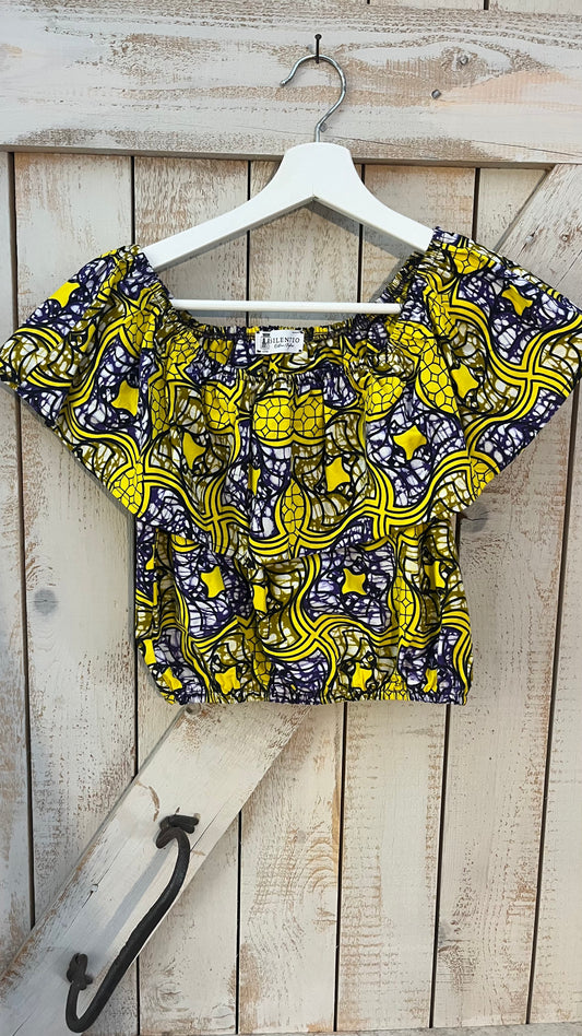 Top di cotone stampato