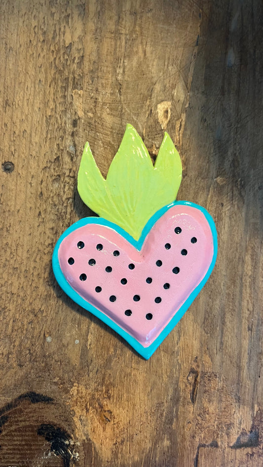 Cuore sacro in argilla