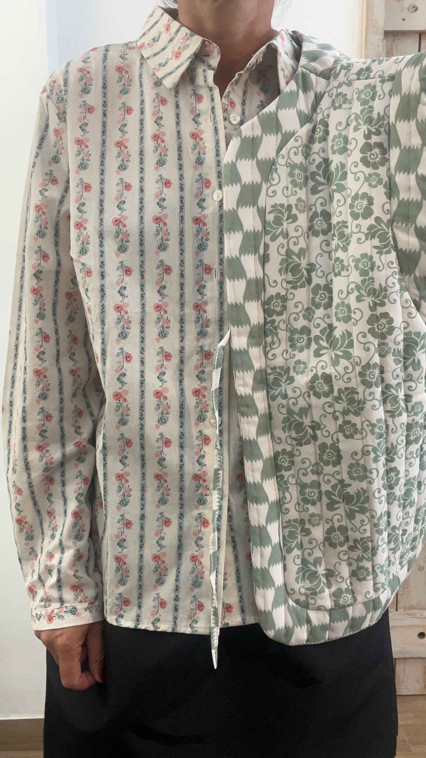 Camicia di cotone stampata