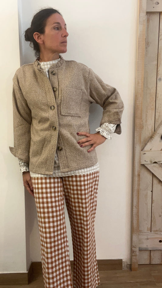 Pantaloni Vichy con coulisse