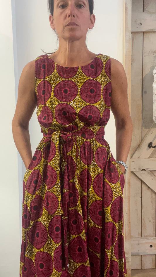 Abito in tessuto wax africano