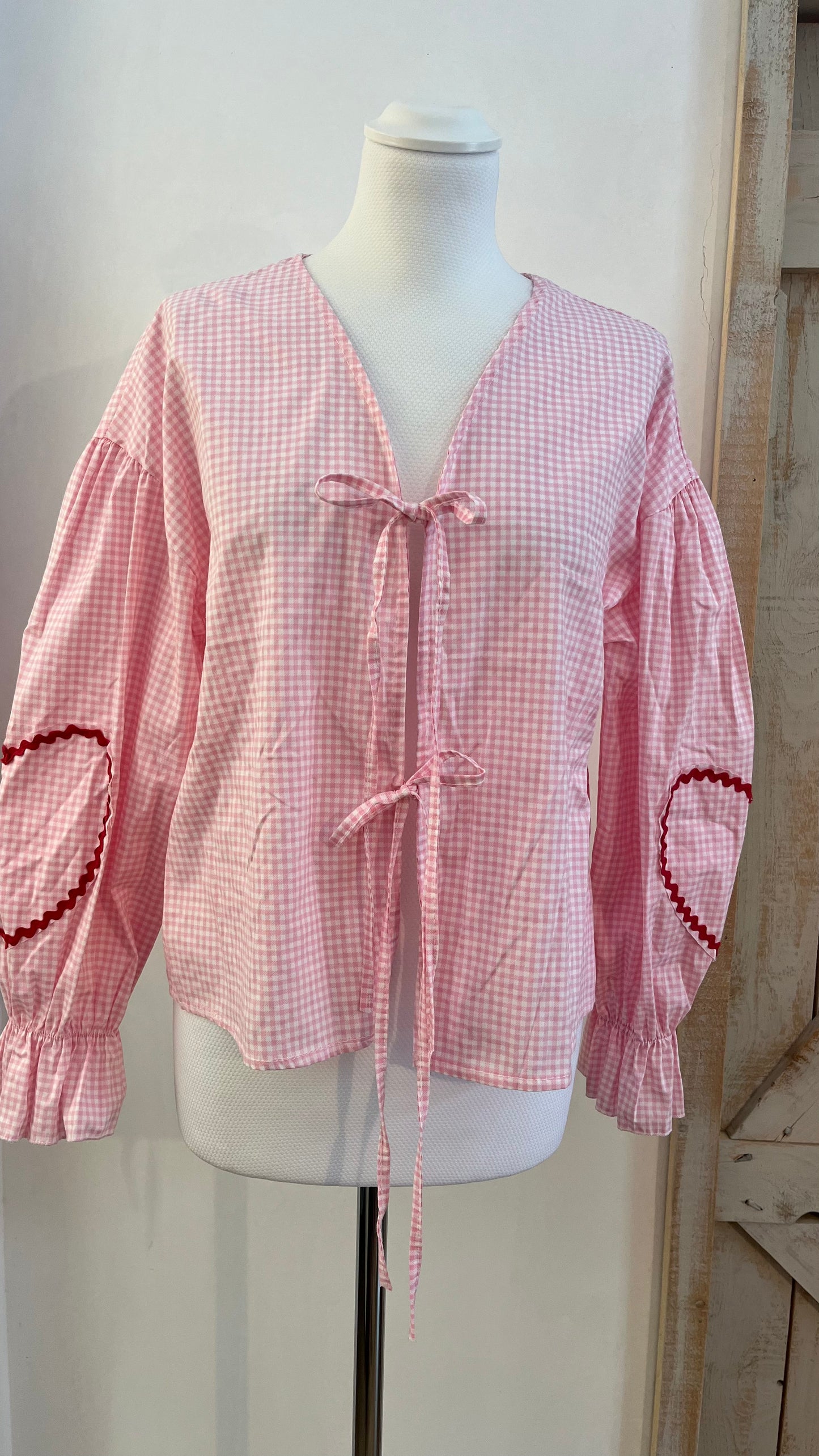 Top di cotone gingham