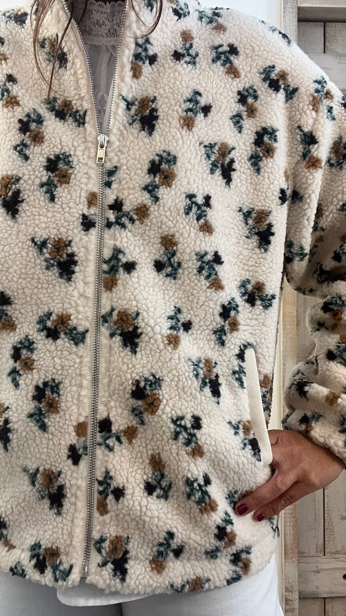 Teddy stampato con micro fiori