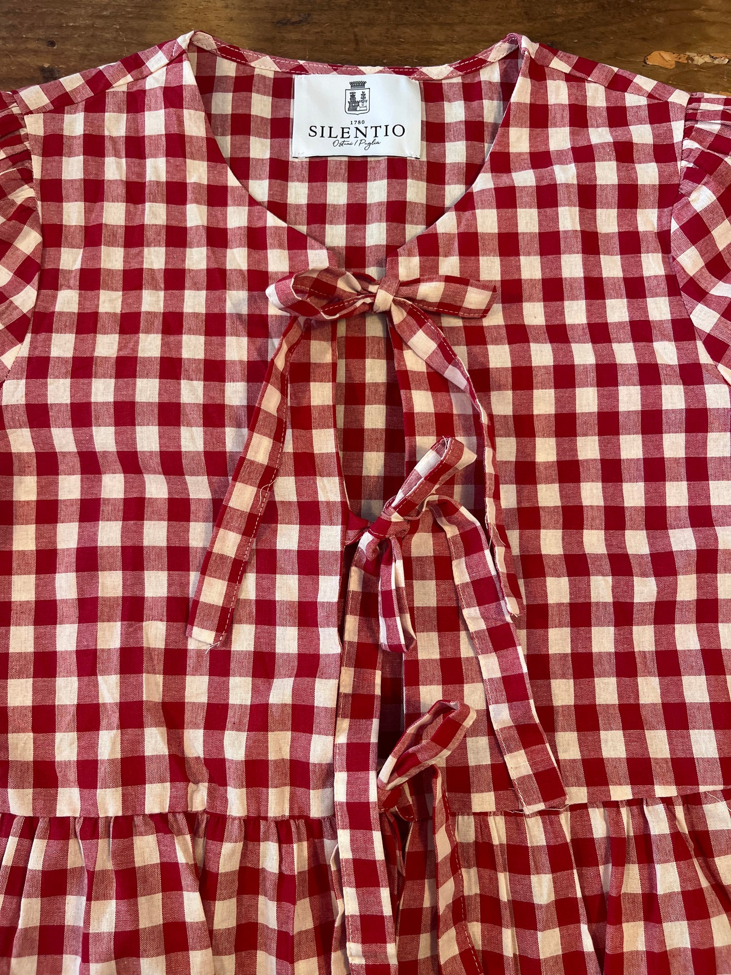 Gingham cotton top