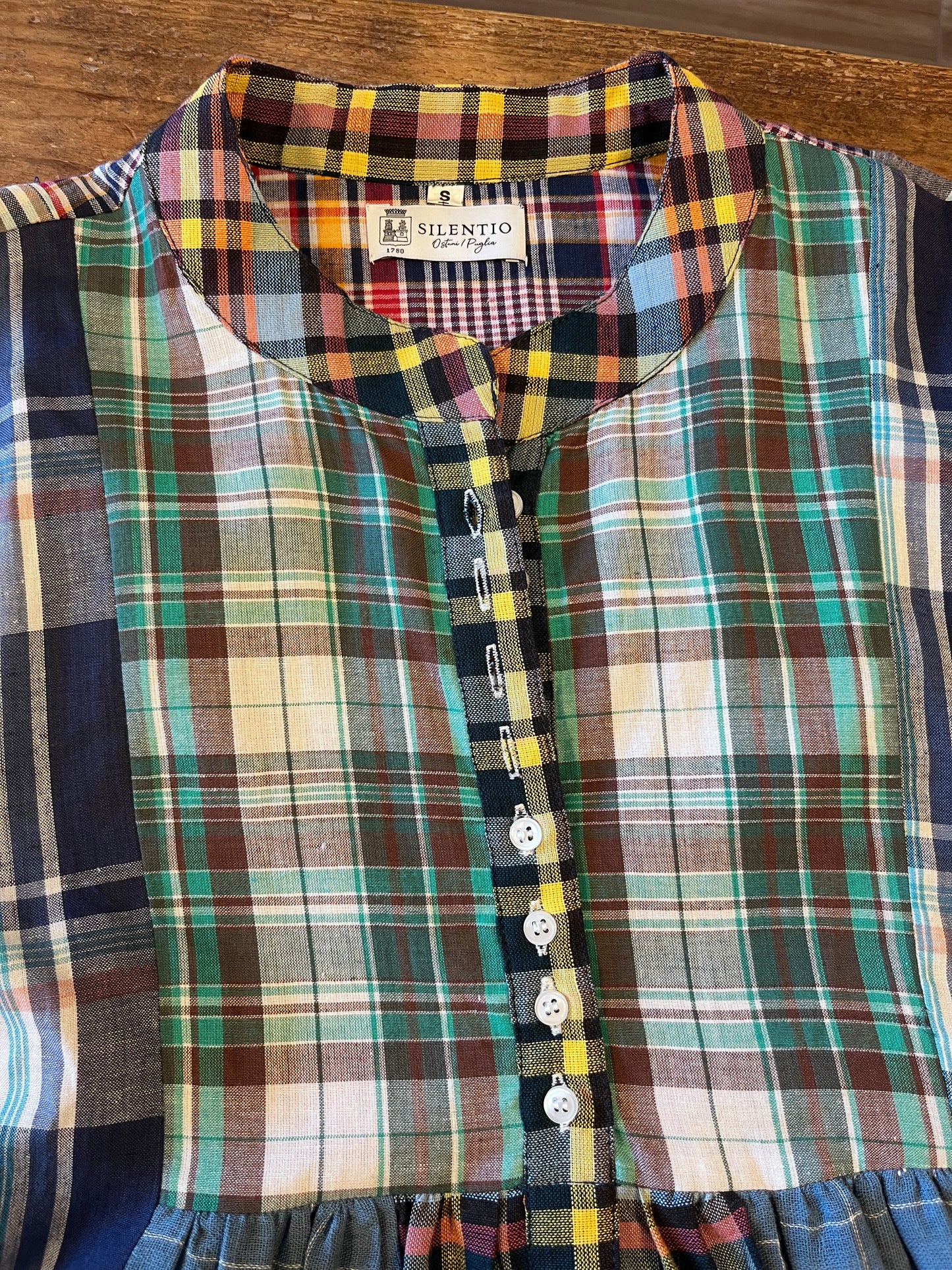 Abito patchwork check