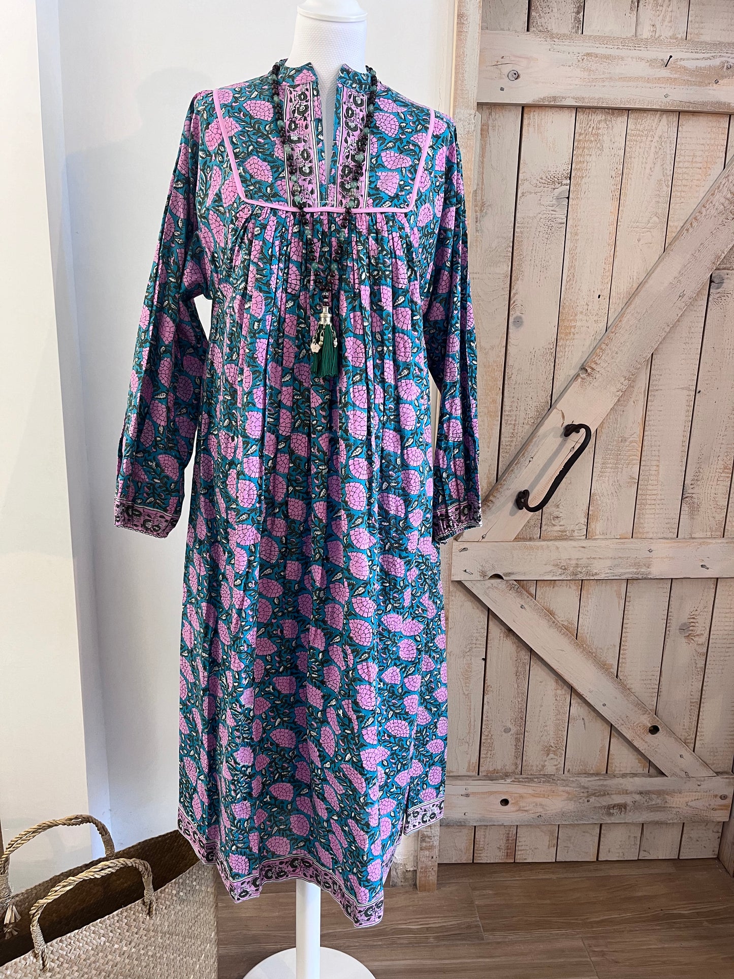 Hand-printed Sofi dress