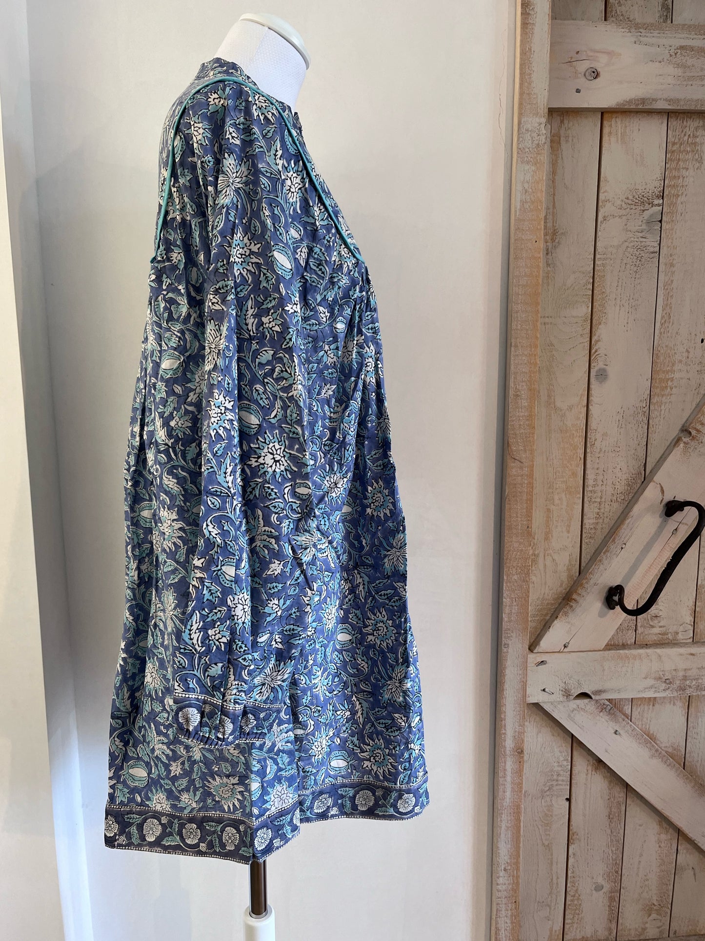 Short hand-printed Sofi dress