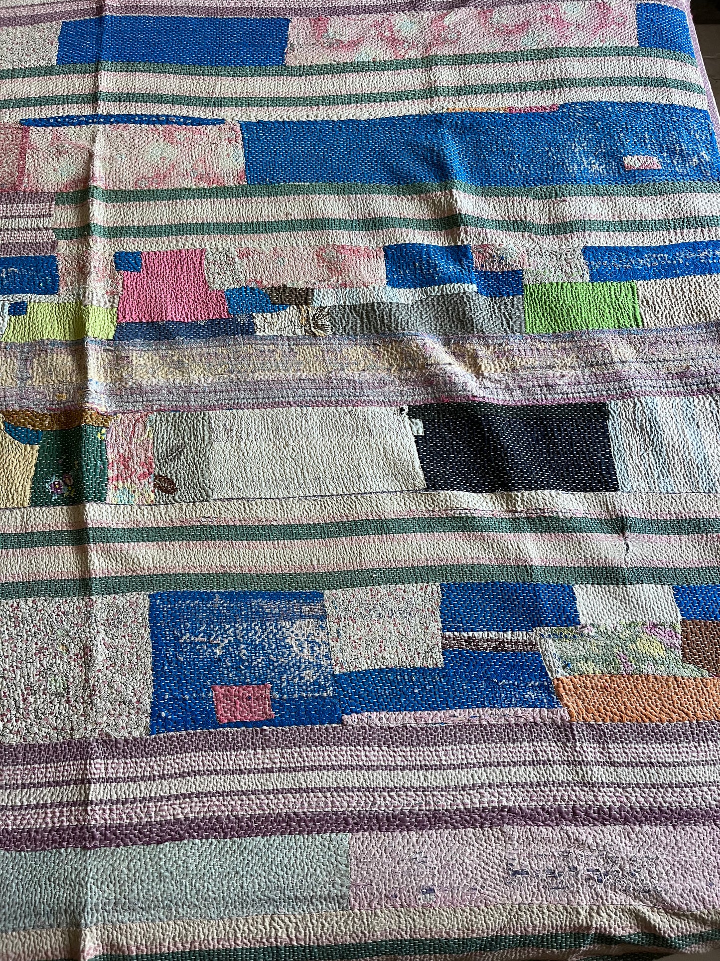 Copriletto di cotone patchwork